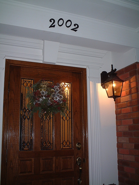 玄関に外灯EW091/Dを設置した実例