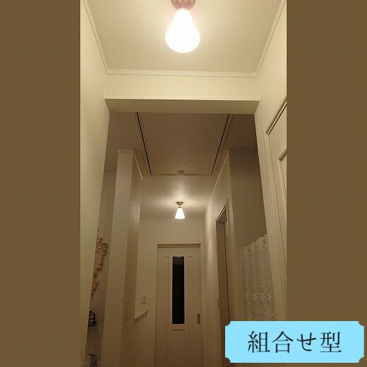 おしゃれな廊下・ホールのおすすめ照明―ナチュラルテイストのおしゃれな廊下に設置したシーリングライト　822/SAT-PB391
