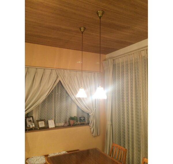 LED電球を使ったペンダントライトの一例