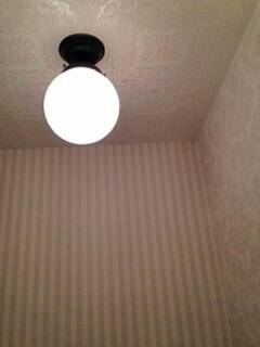 白いマットなガラスを使った、トイレのおしゃれな天井照明106/MAT-PB393/Z